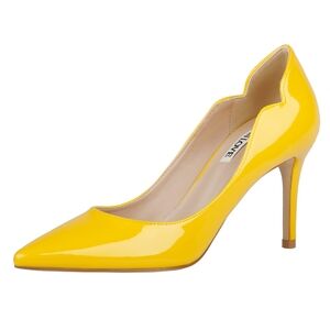 Yellow Patent Pumps, 8.5